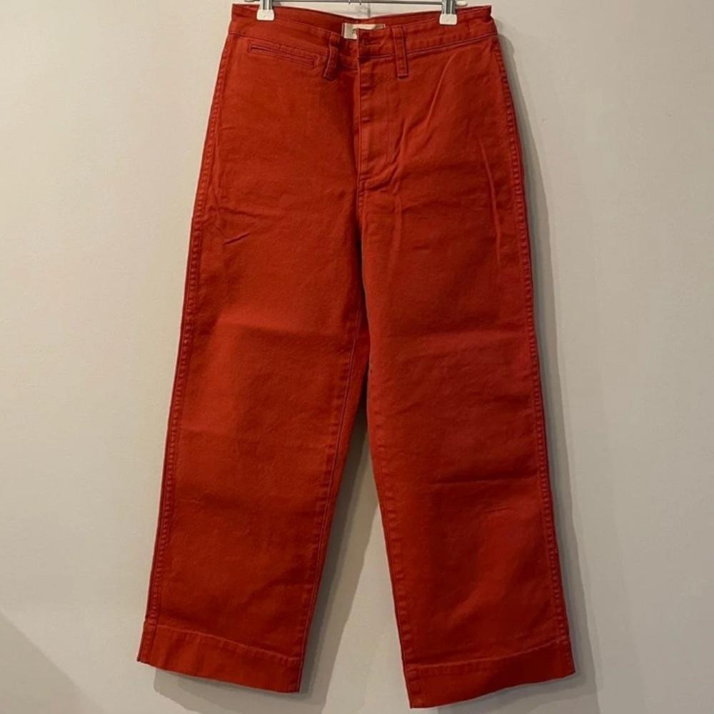 Madewell Emmett Slim WideLeg Cropped Pants